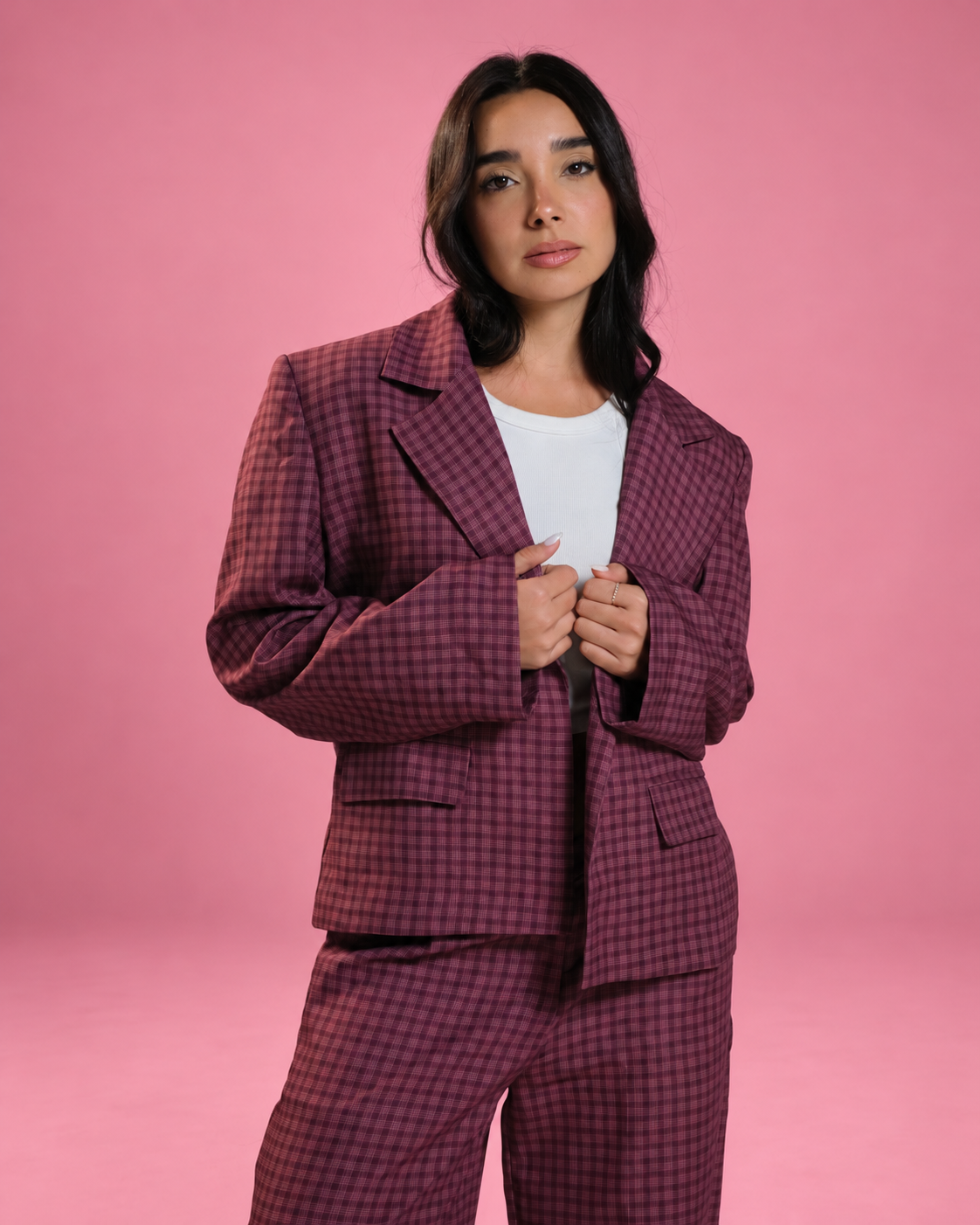 The Checkered Blazer