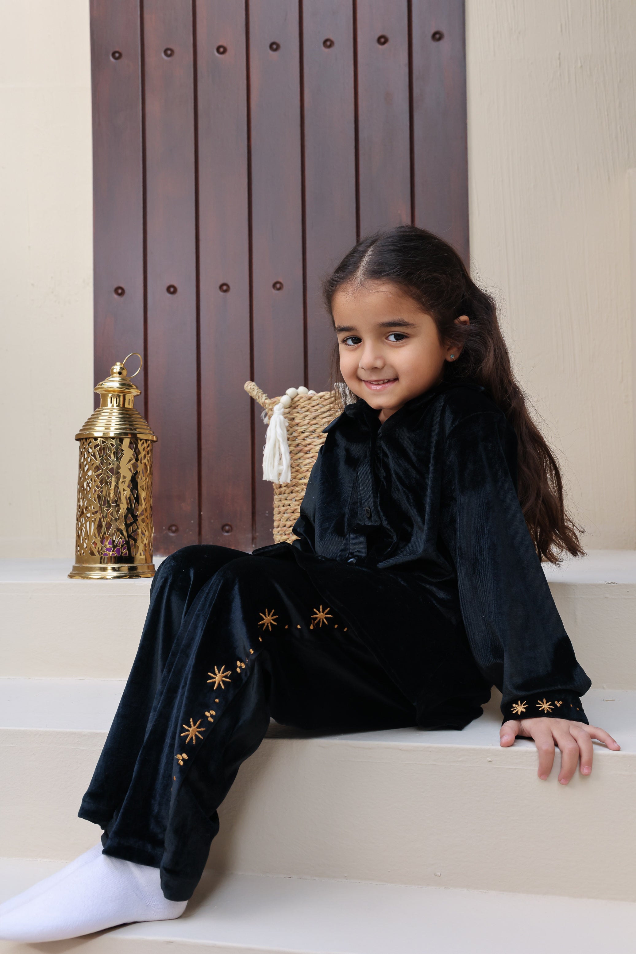 Kids Layaly Ramadan Velvet Set