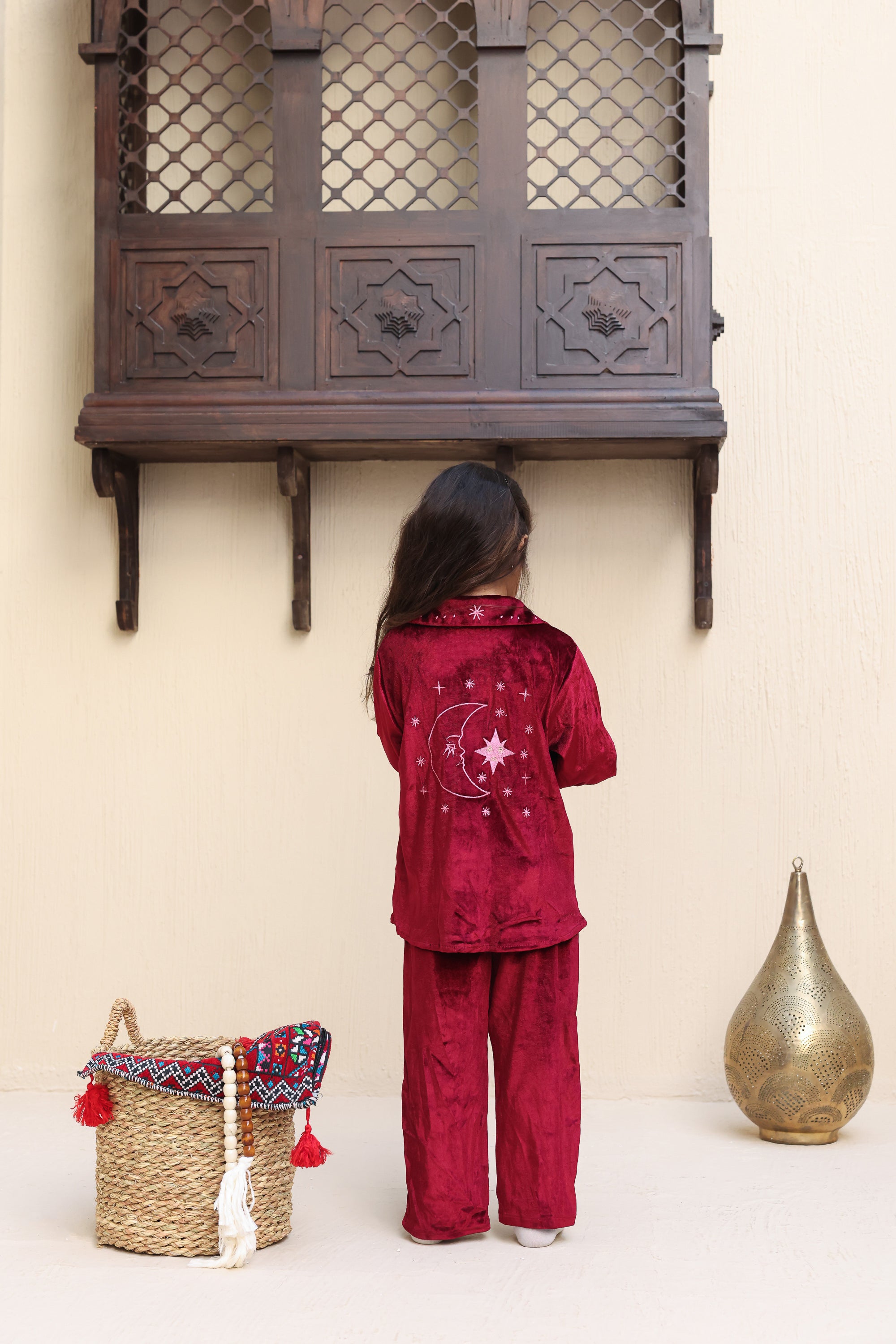 Kids Layaly Ramadan Velvet Set