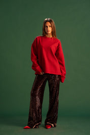 The Red Ember Sweater
