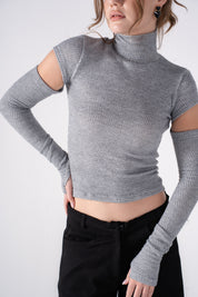 The Detached High Neck Top