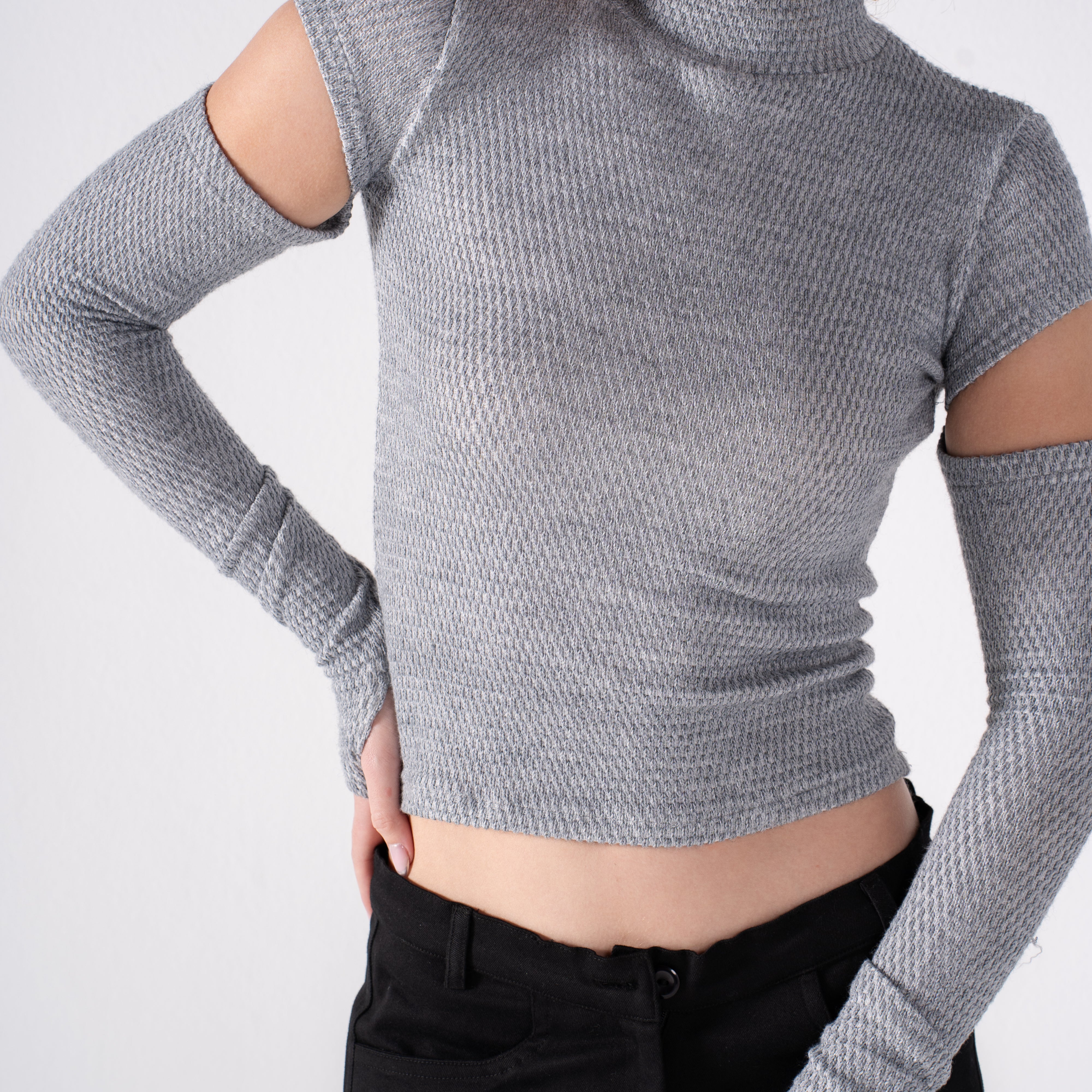 The Detached High Neck Top