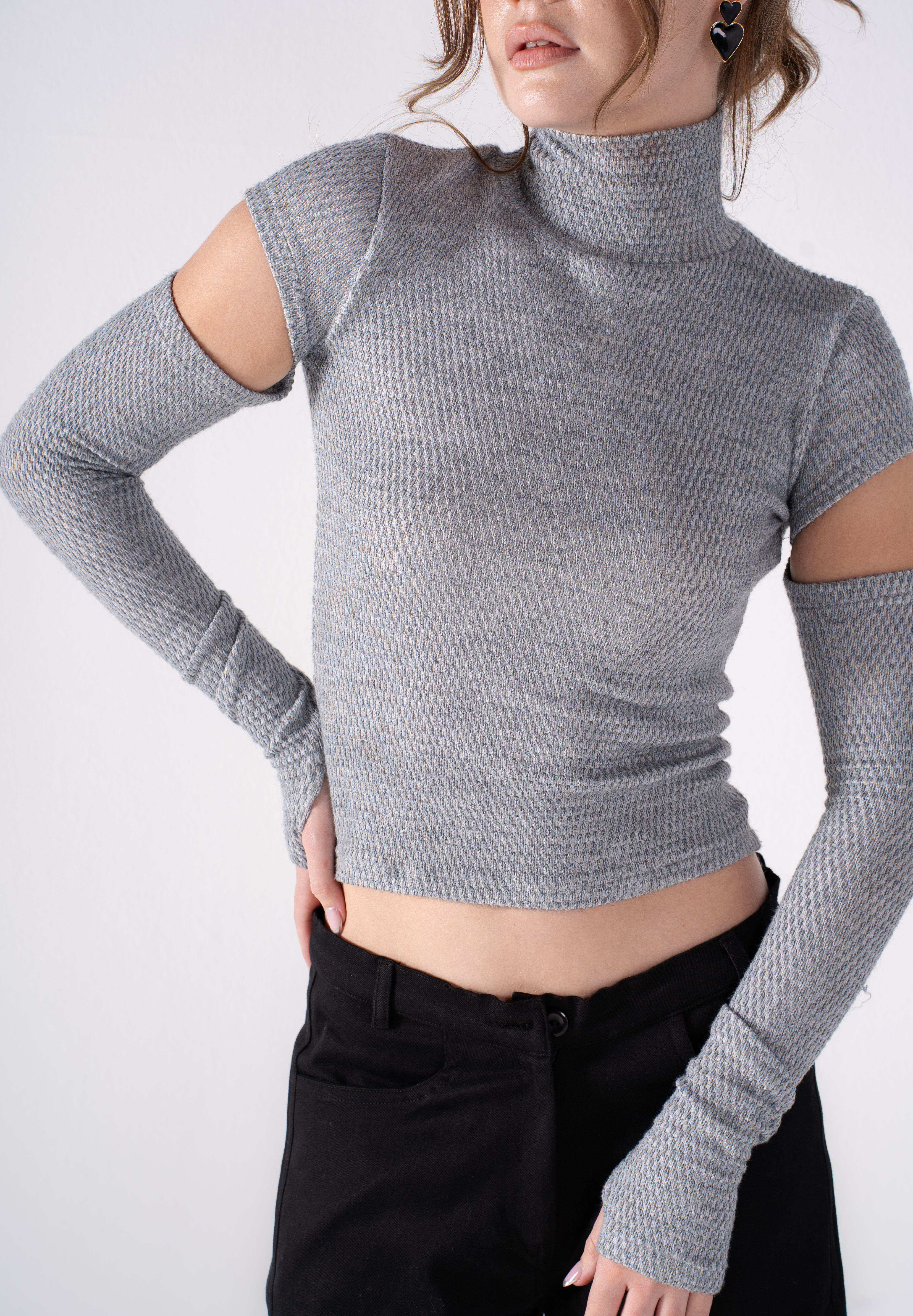 The Detached High Neck Top