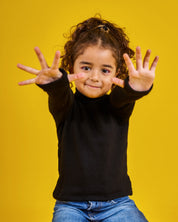 Kids High Neck Black