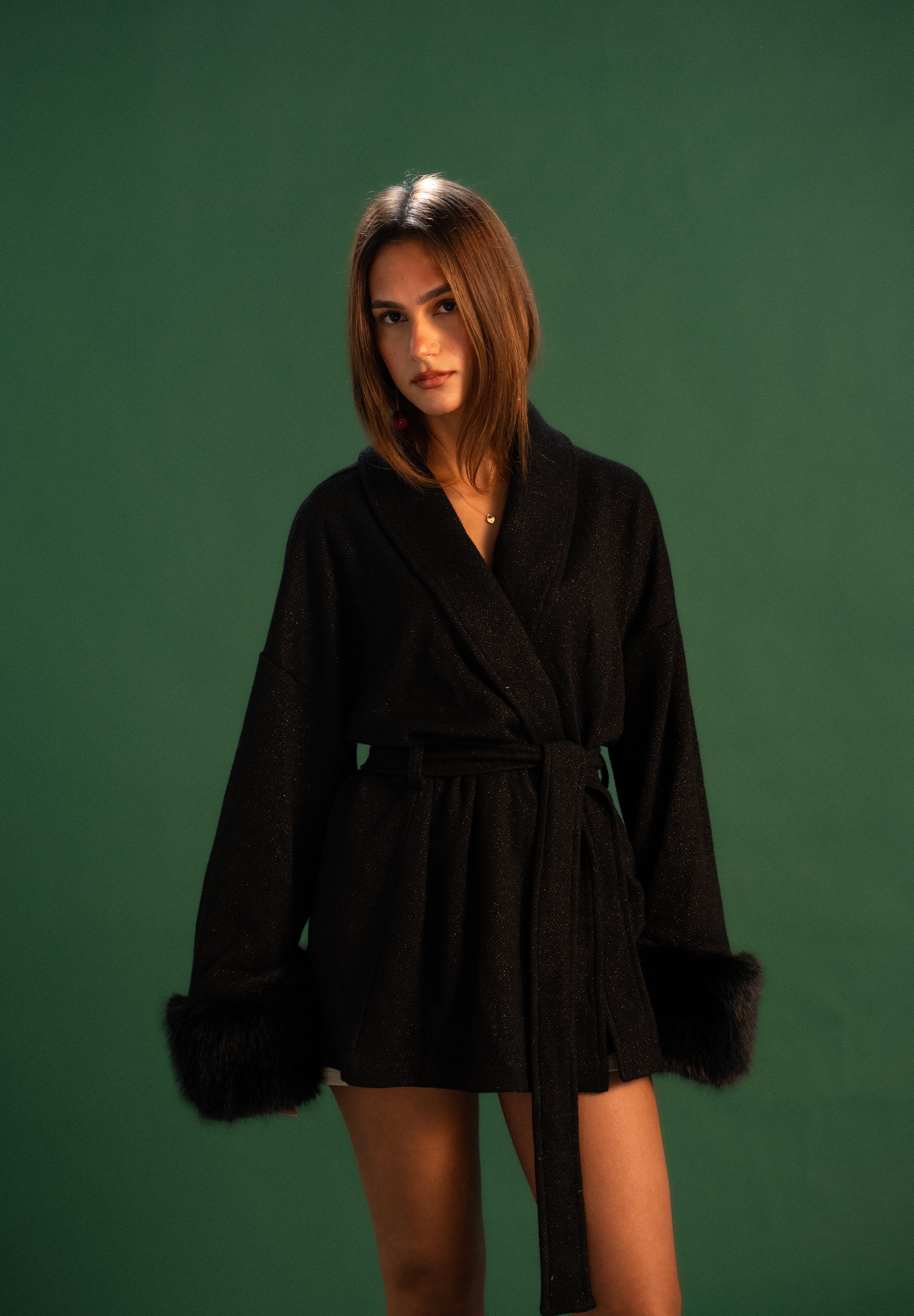 The Fur Wraparound Cardigan