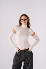 The Detached High Neck Top