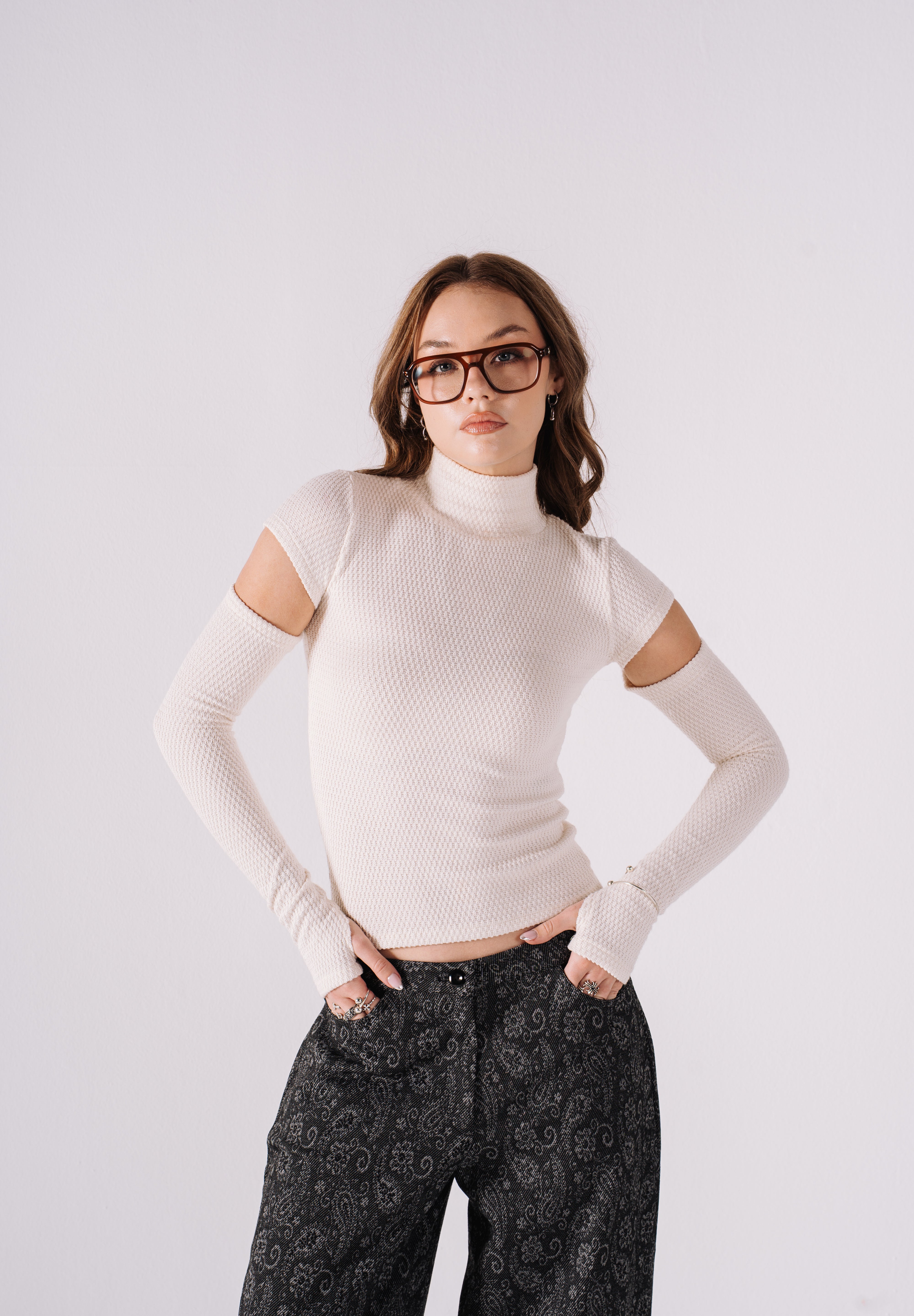 The Detached High Neck Top