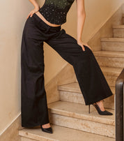 The Black Wide Leg Pants