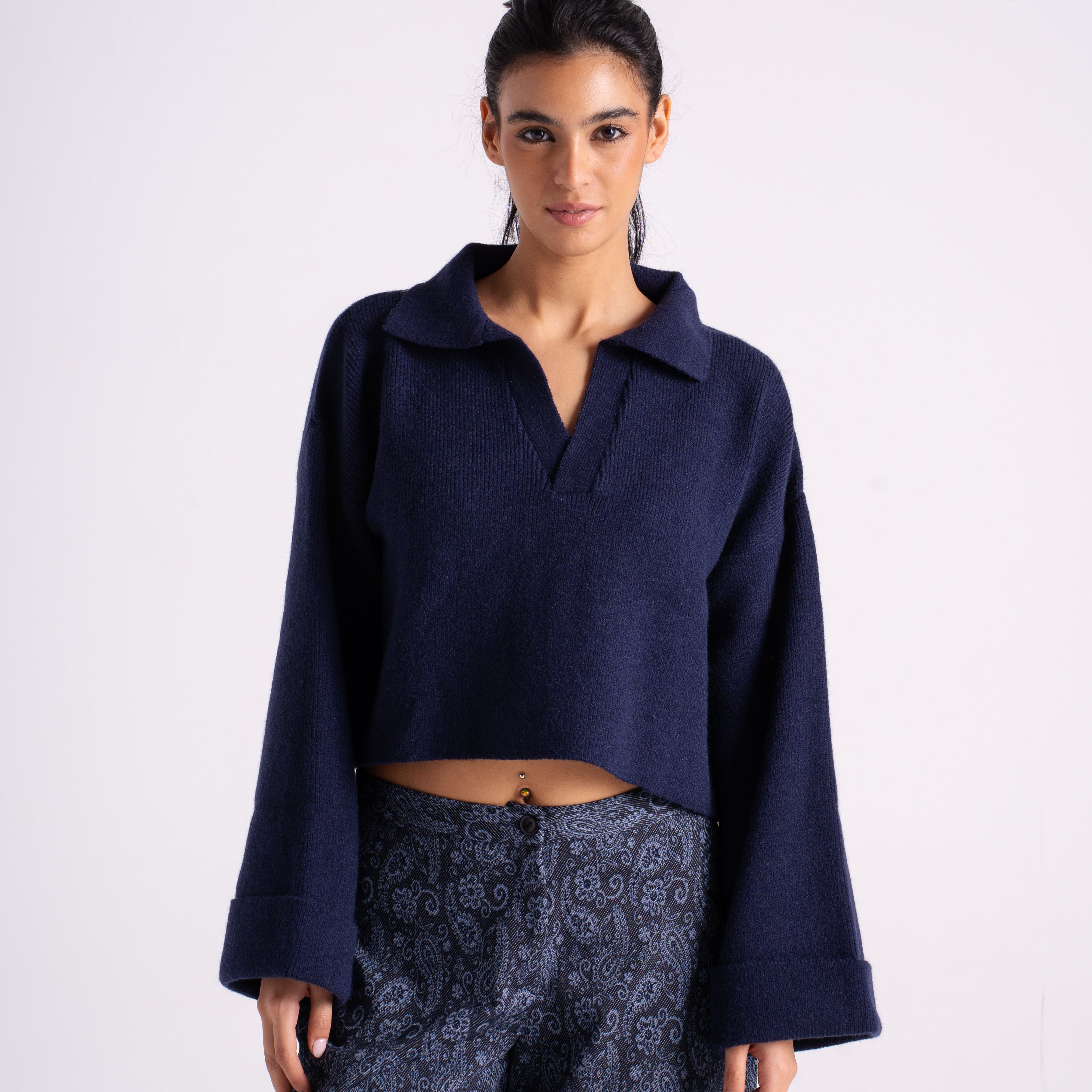 The Knitted Polo Sweater