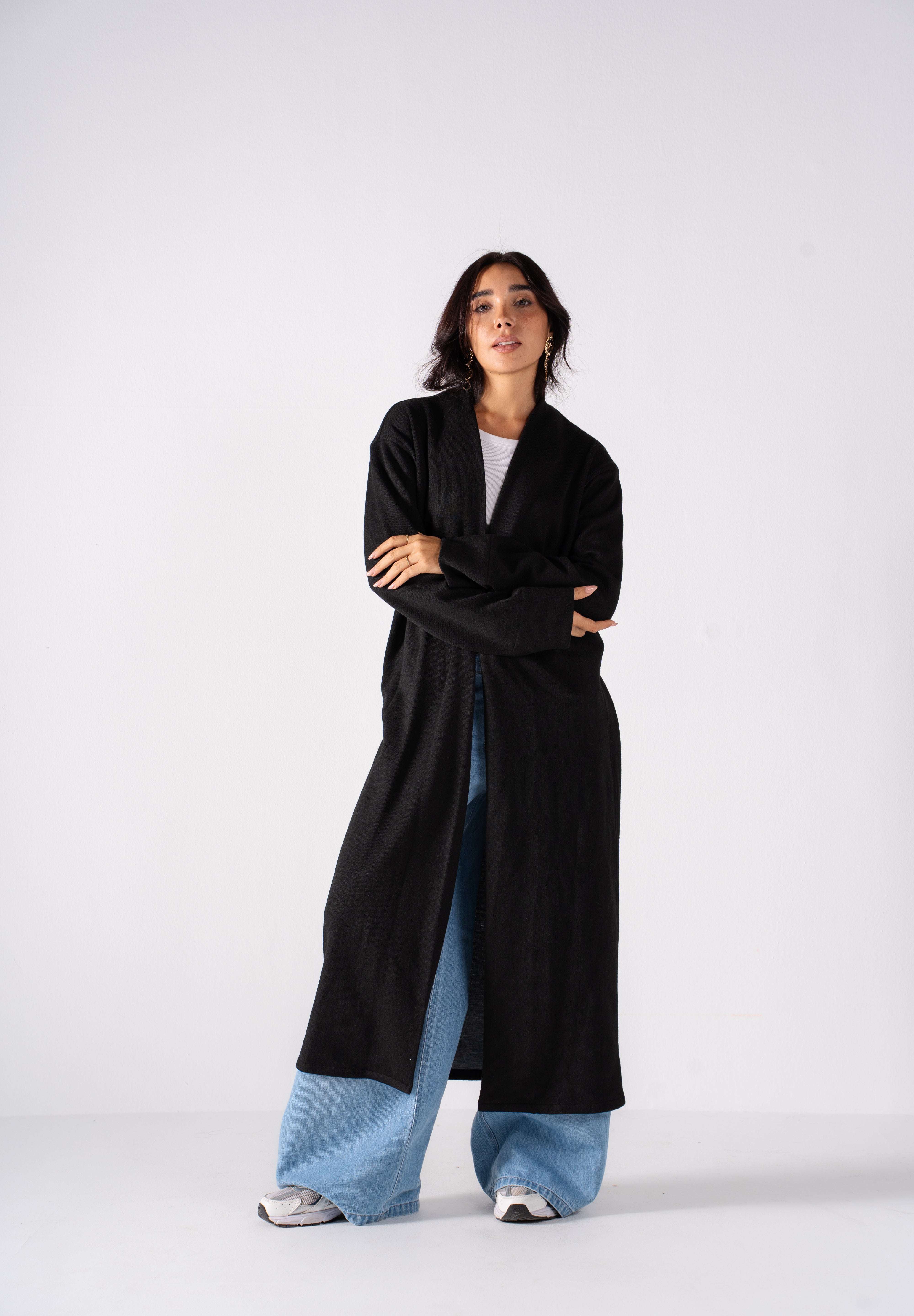 The Double Faced Cardigan Black