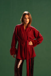 The Fur Wraparound Cardigan