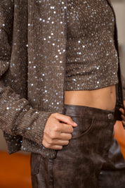 The Bling Jacket - Brown