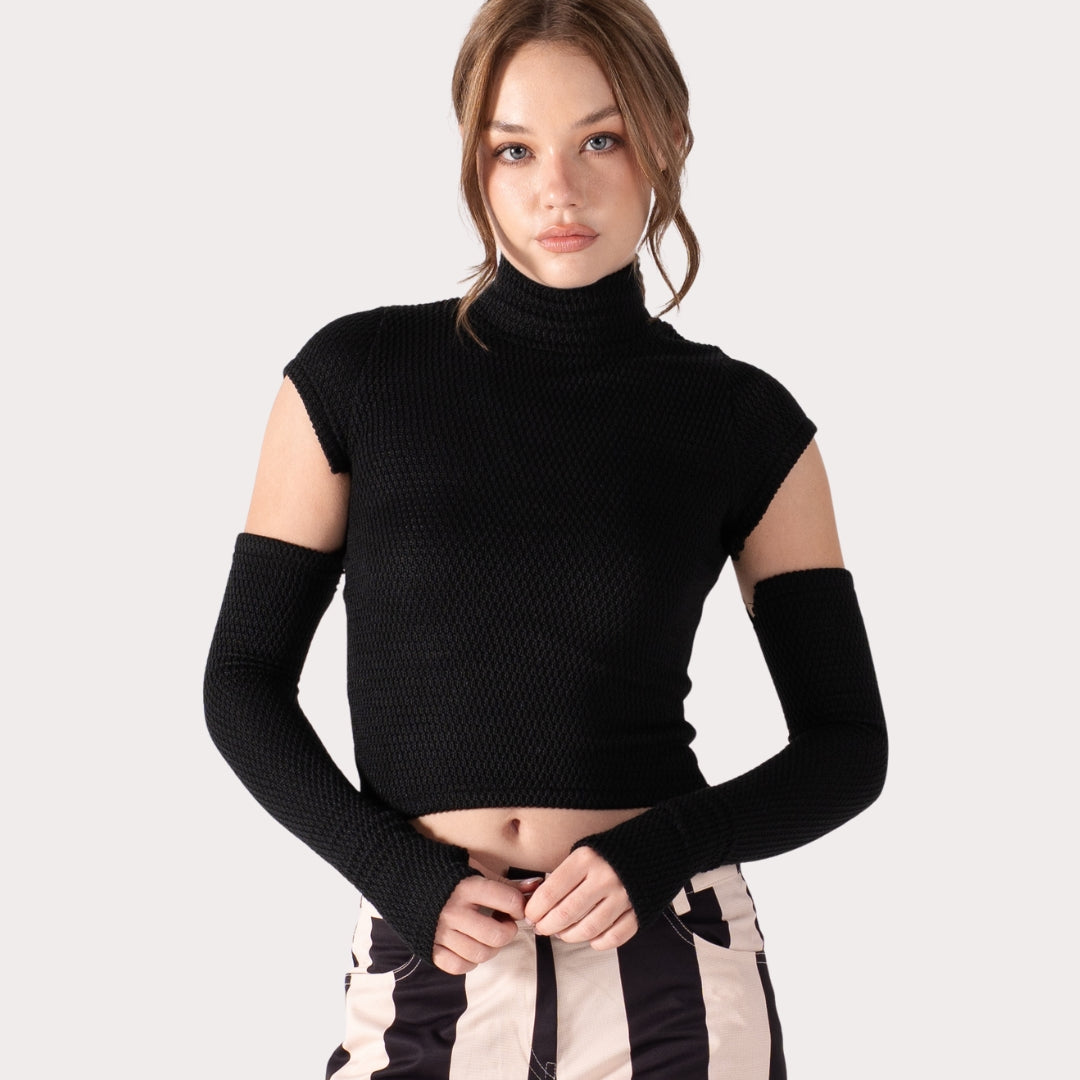 The Detached High Neck Top