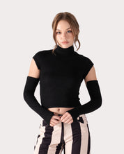 The Detached High Neck Top