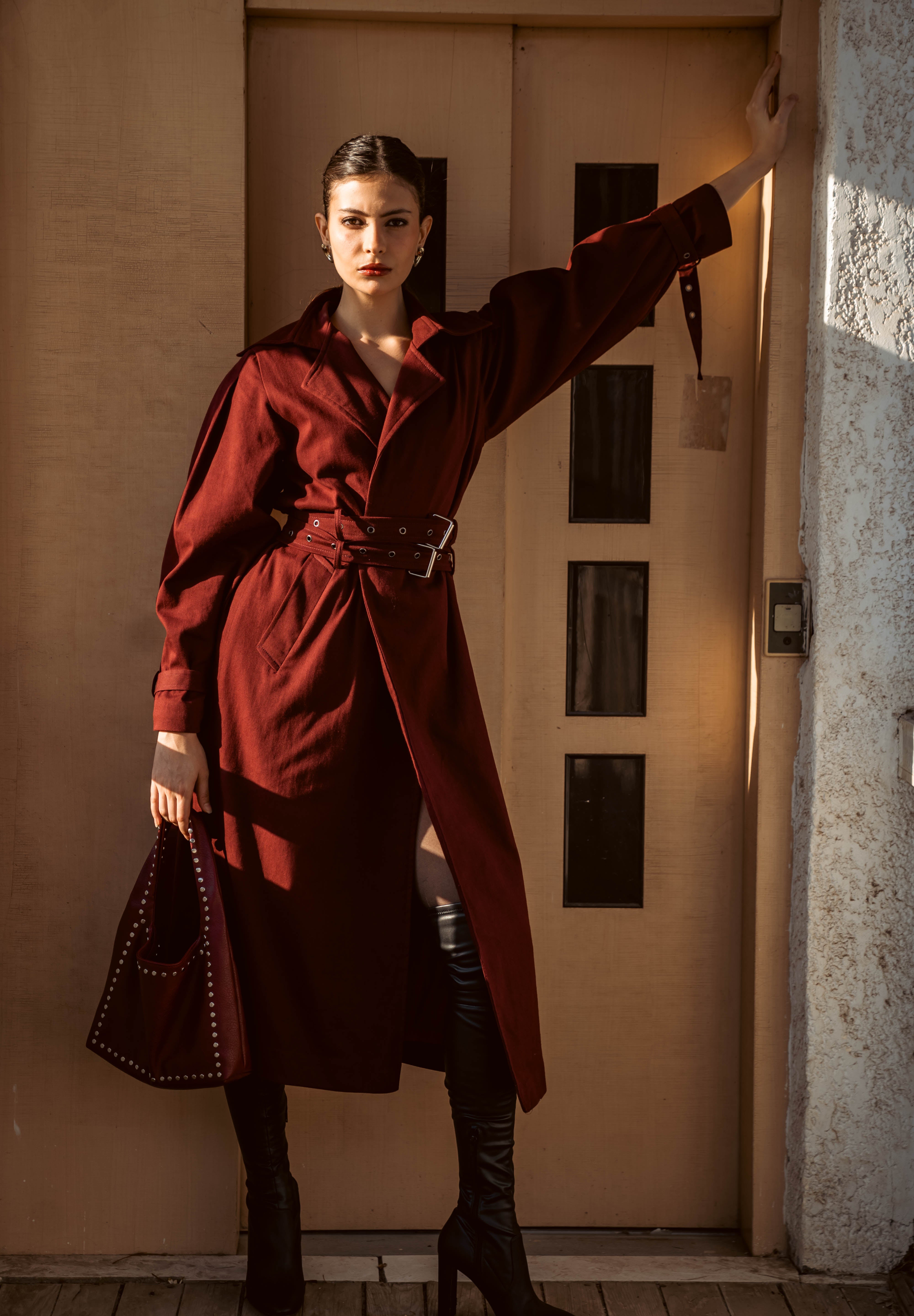 The Classic Trench - Burgundy
