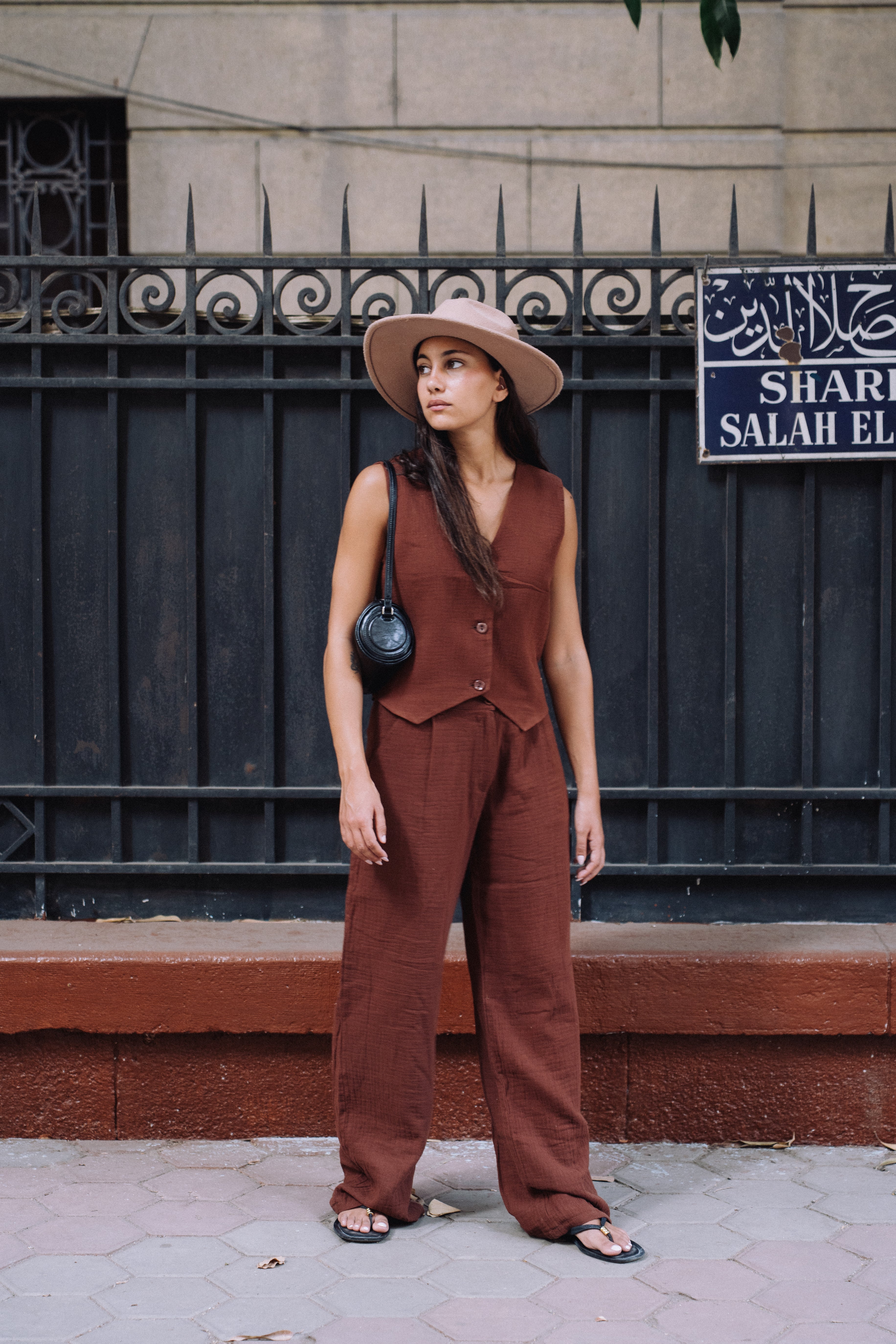 The Vested Linen - Brown