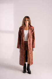 The Brick Leather Coat