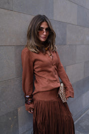 Amira Sued Set - Camel