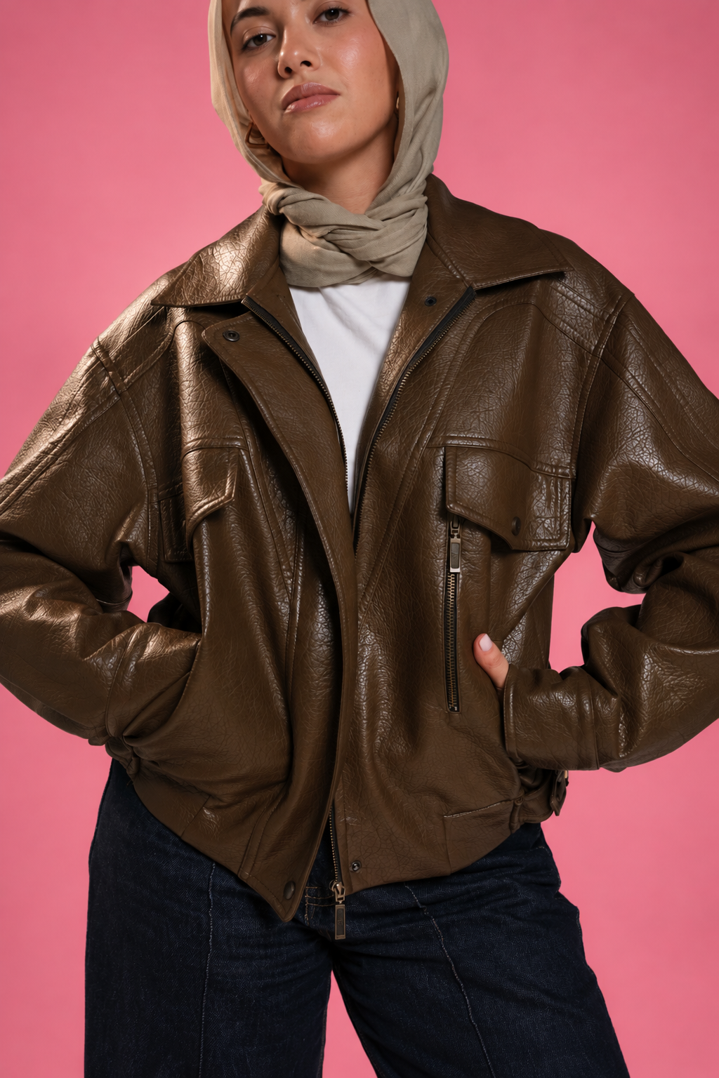 The Classic Bomber Leather Jacket