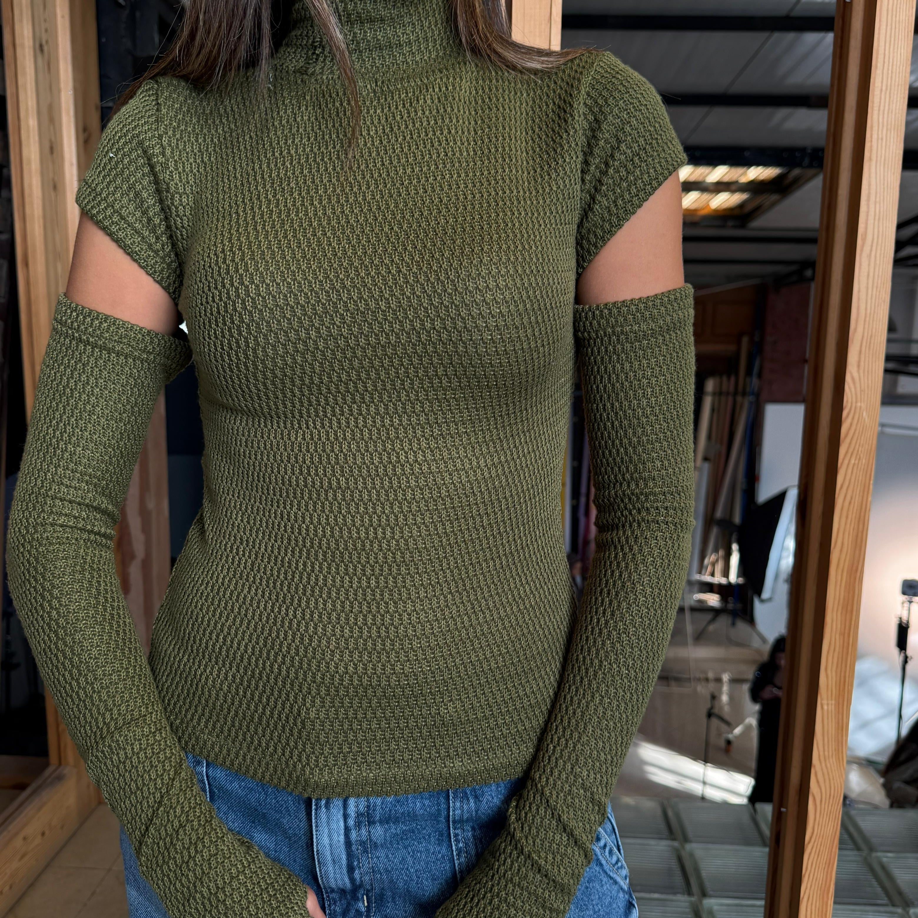 The Detached High Neck Top