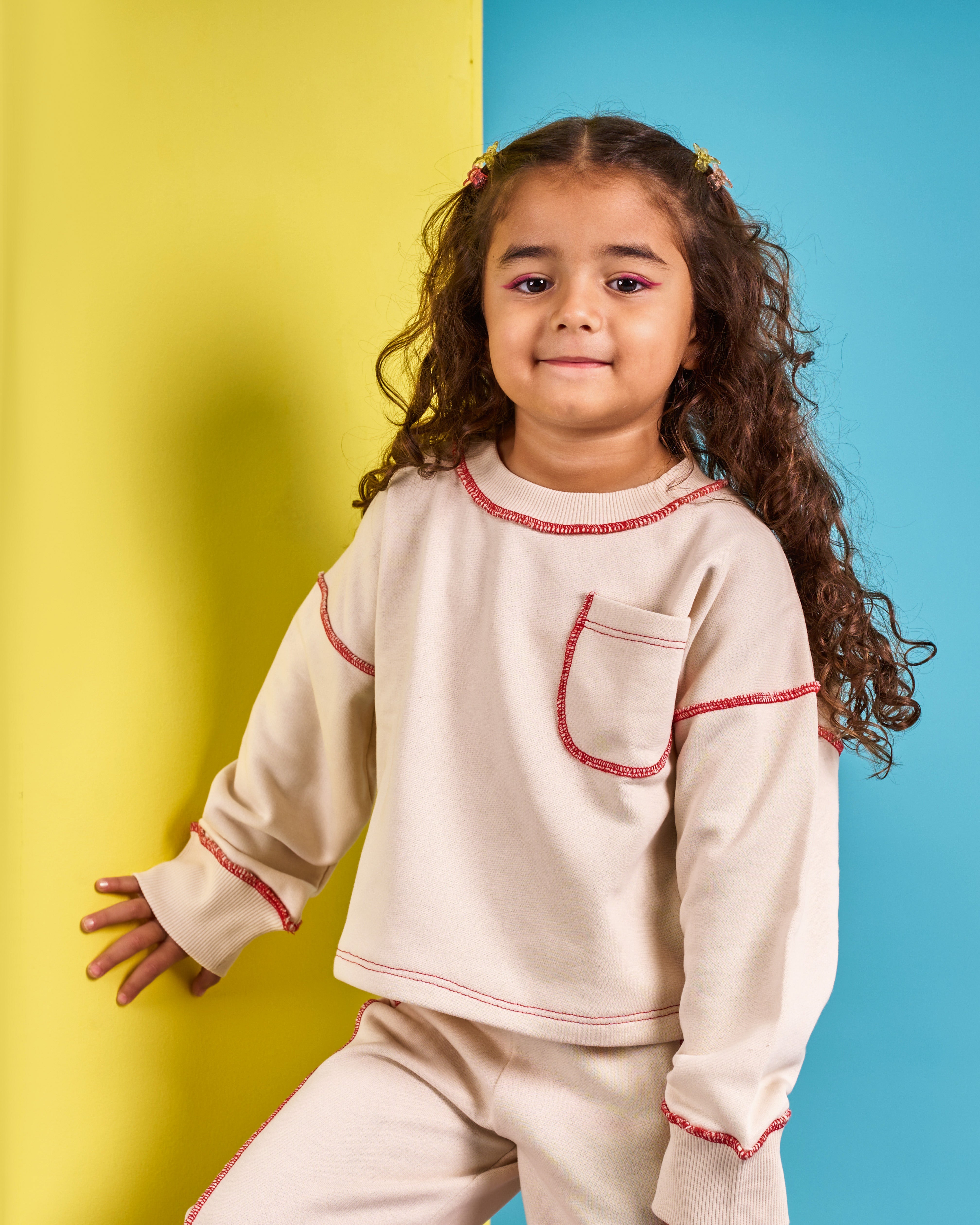 Kids Inside out set Creme