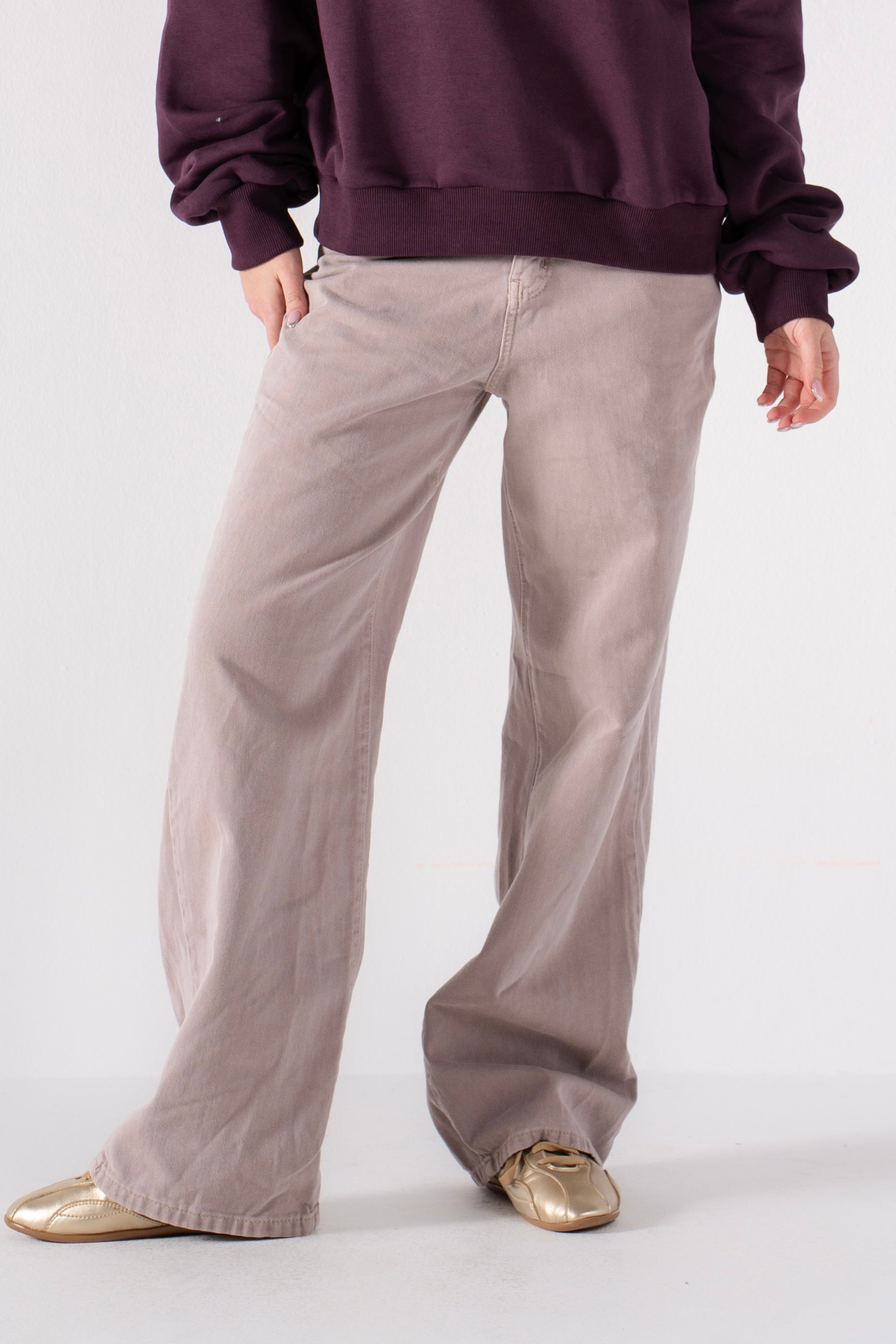 The Pale Wide Leg Denim