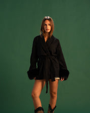 The Fur Wraparound Cardigan