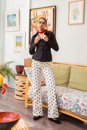 The Polka Dot Creme Pants