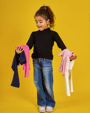 Kids High Neck Black