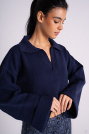 The Knitted Polo Sweater