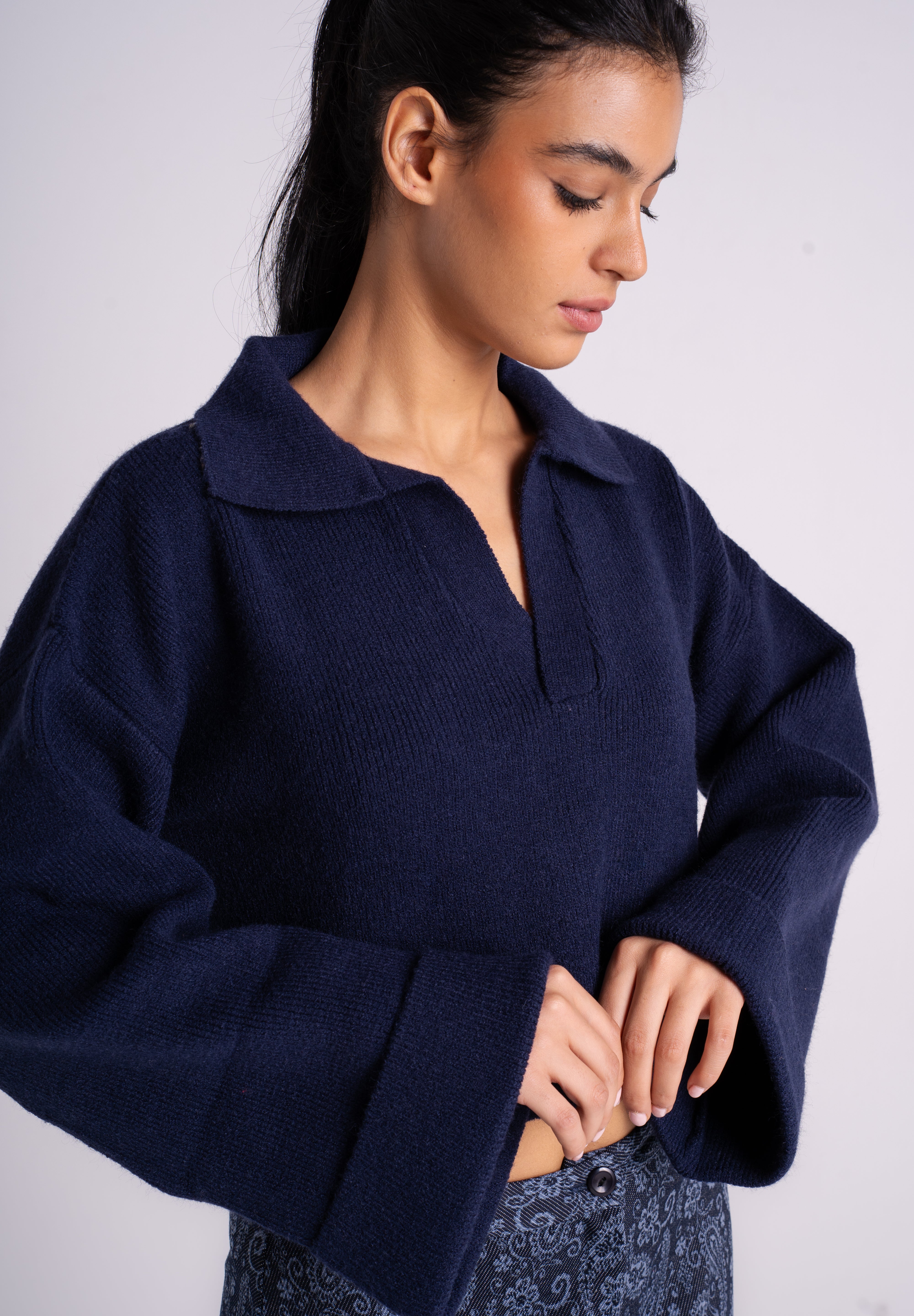 The Knitted Polo Sweater