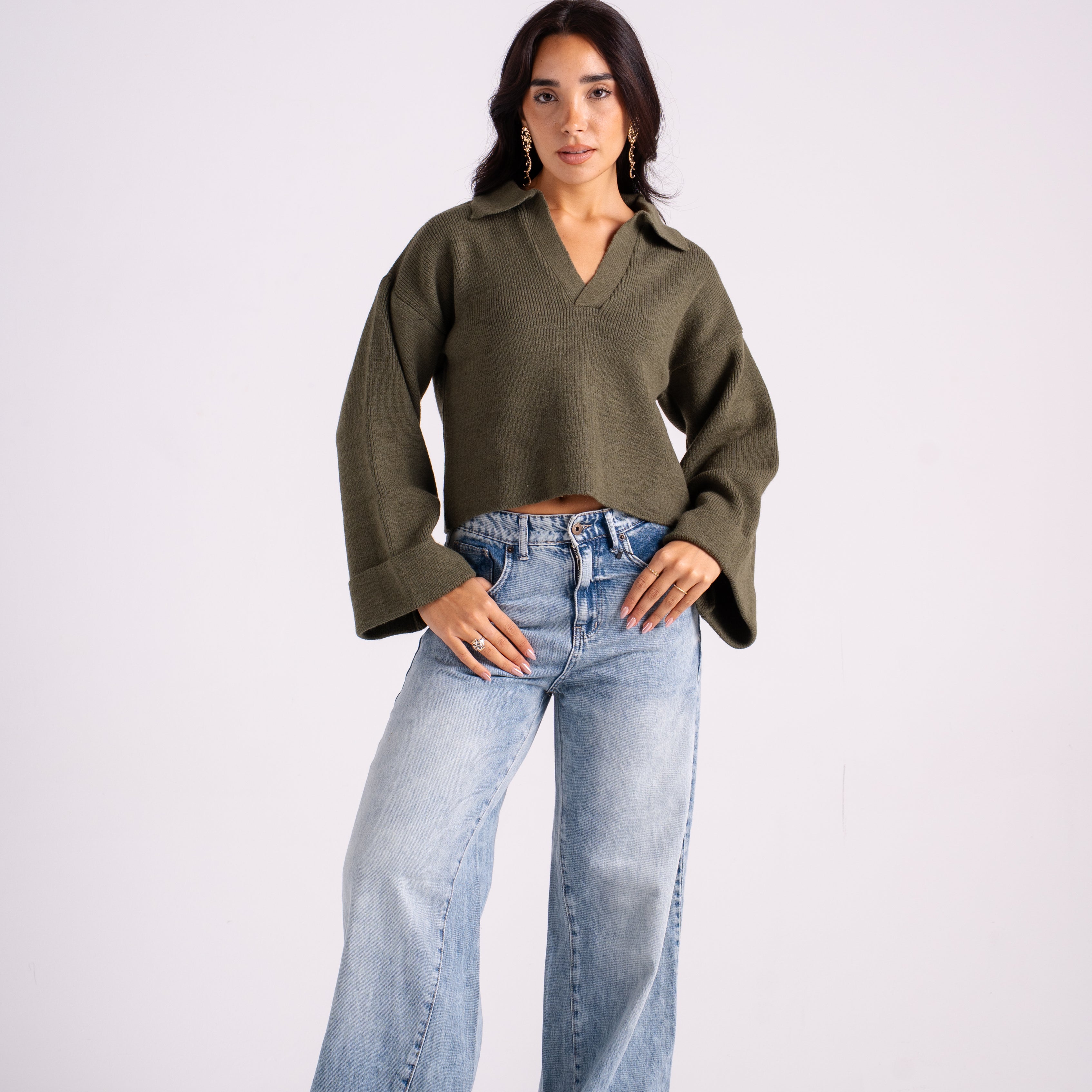 The Knitted Polo Sweater