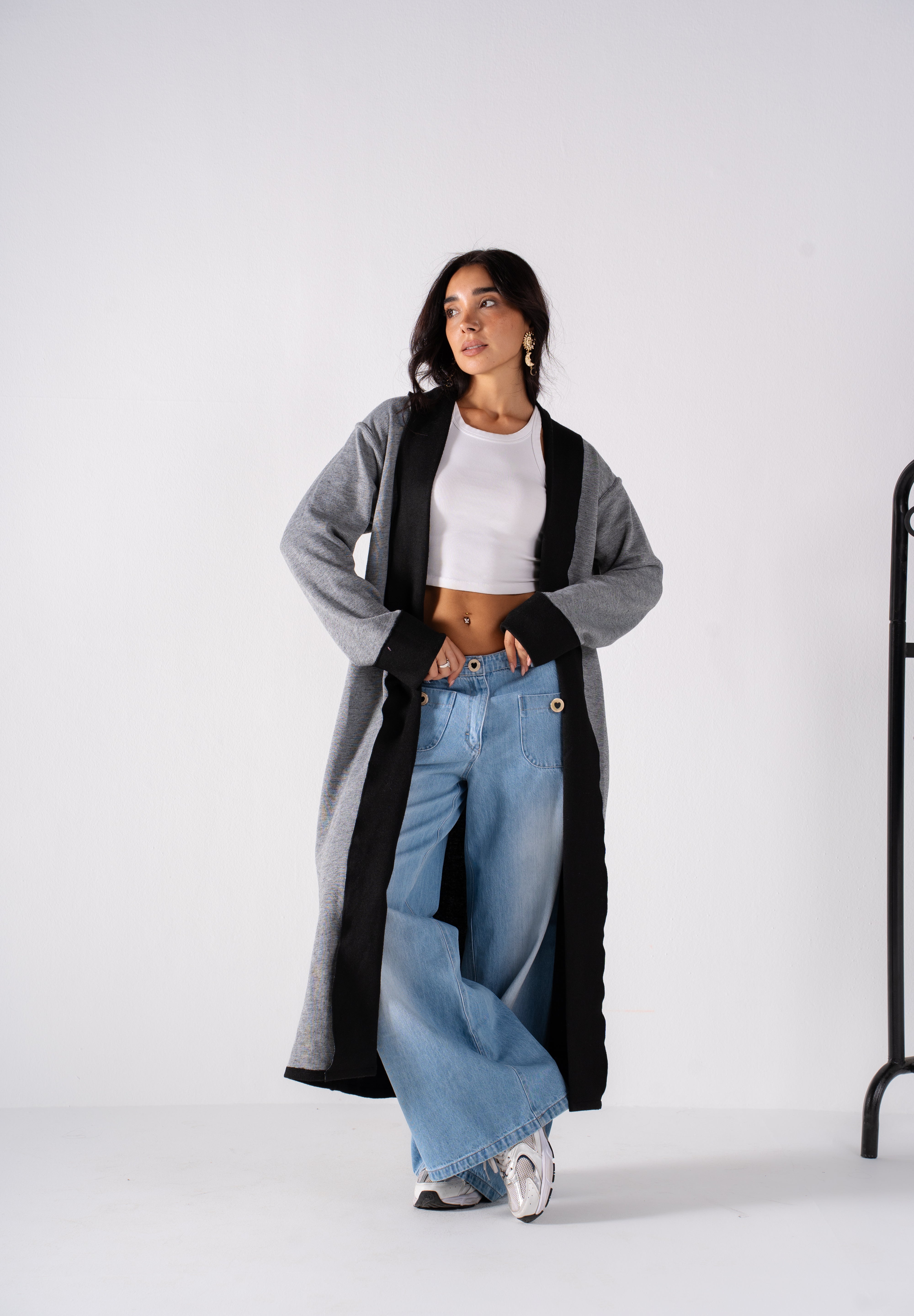 The Double Faced Cardigan Black