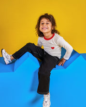 Kids The White Heart Rib Top