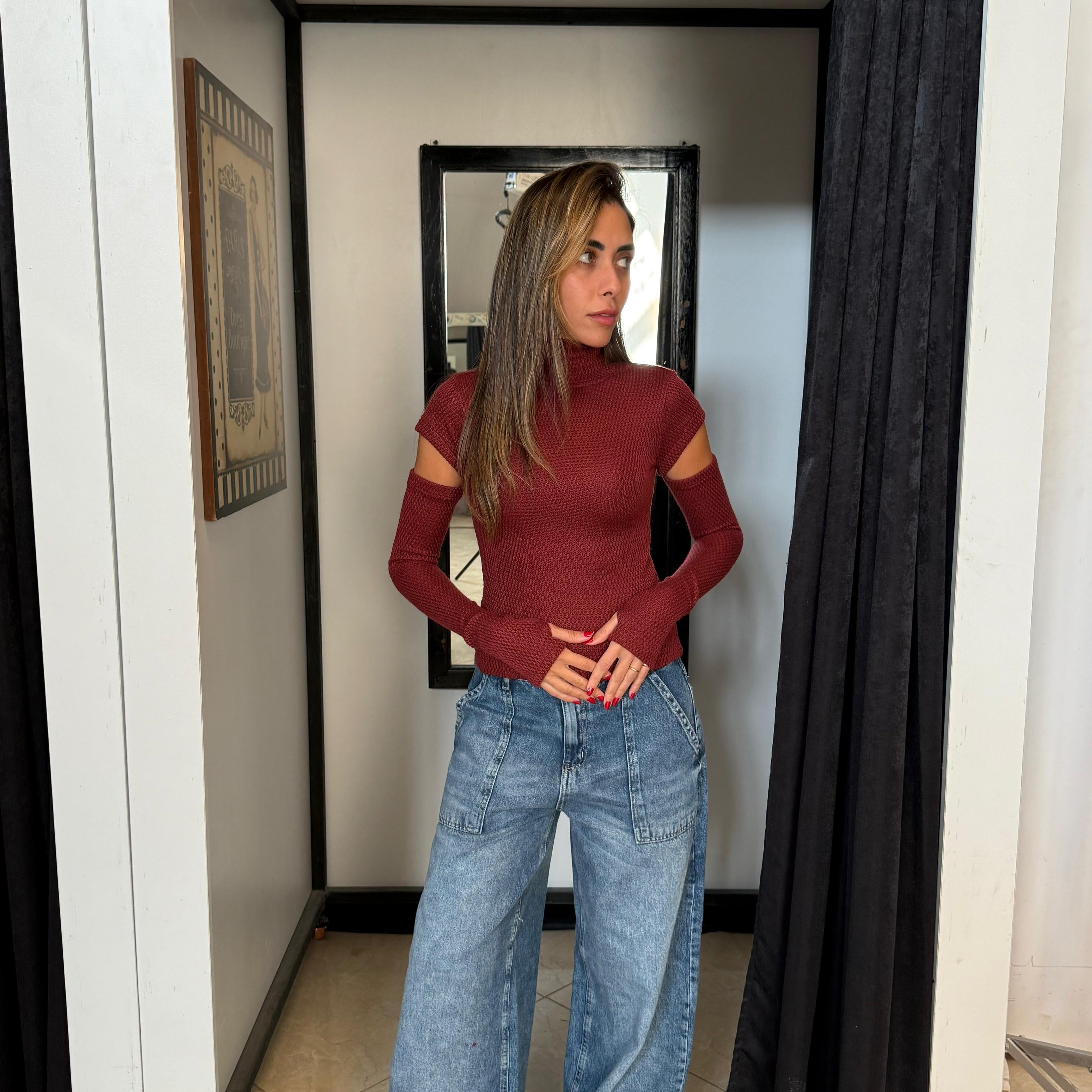 The Detached High Neck Top