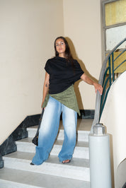 The Tilted Tee - Black