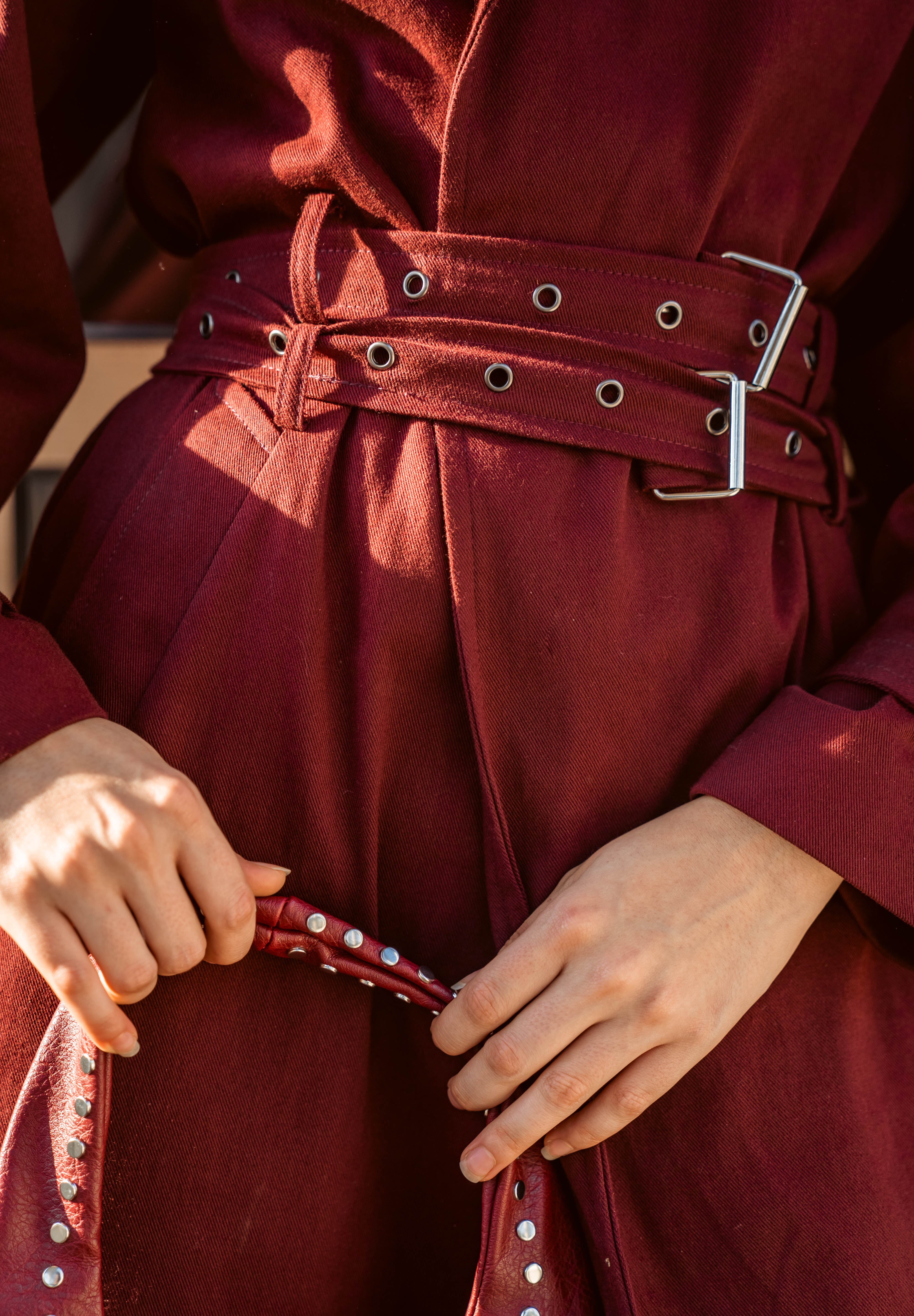 The Classic Trench - Burgundy