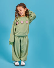 Kids The Matcha Flower Sweater