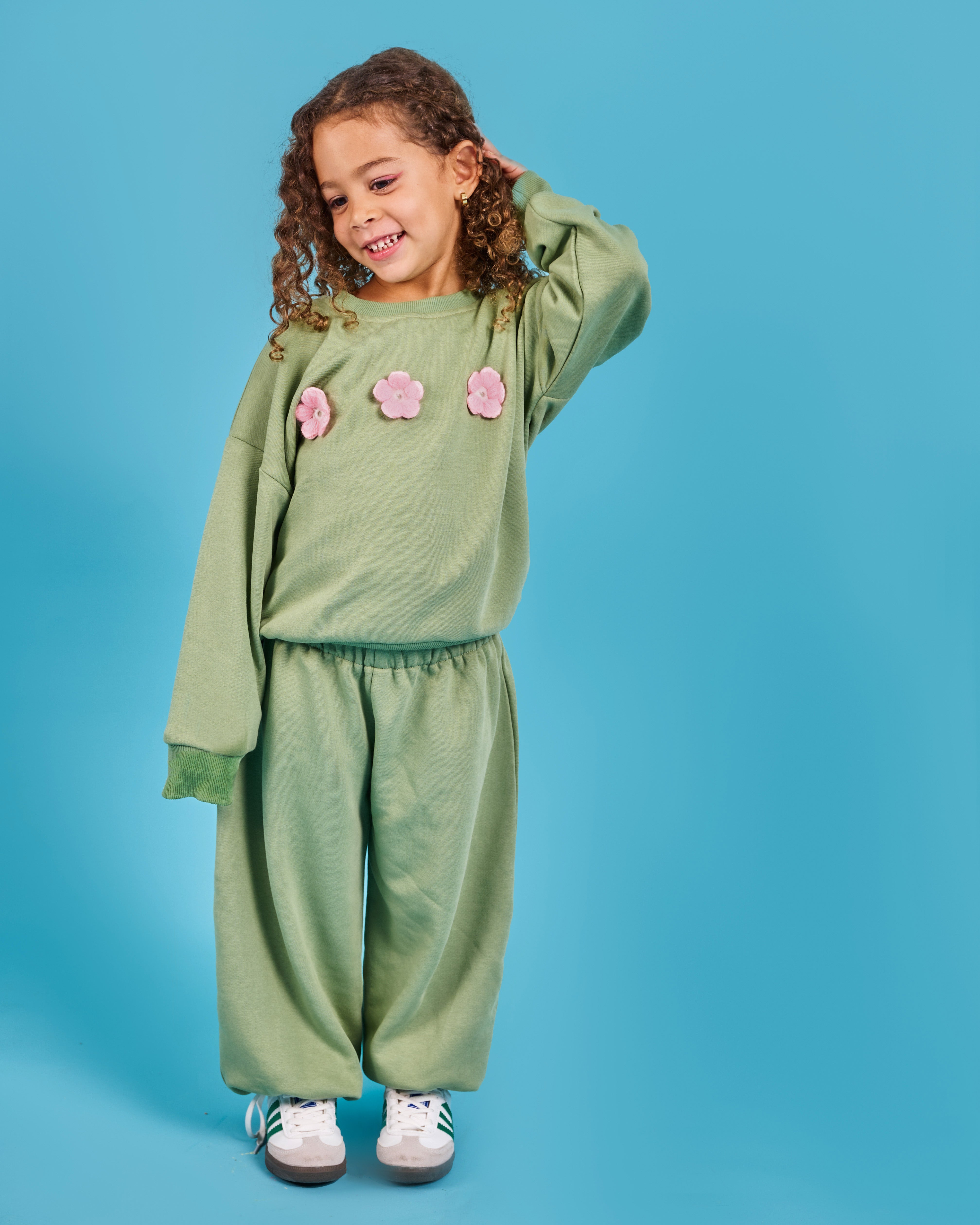 Kids The Matcha Flower Sweater