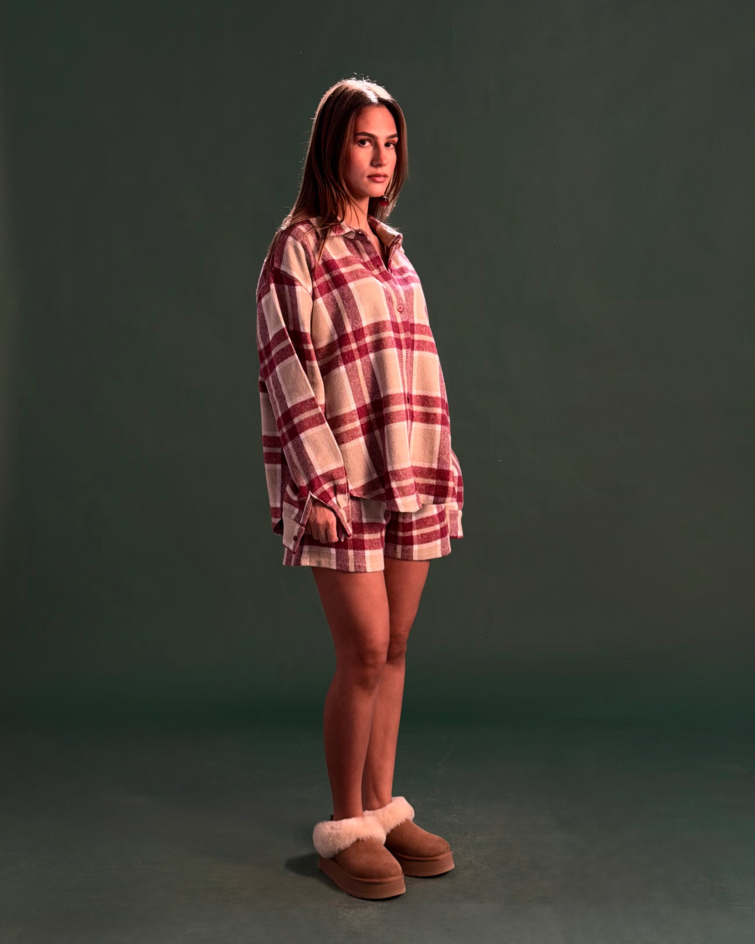 The Cozy Checkered Pajama Set