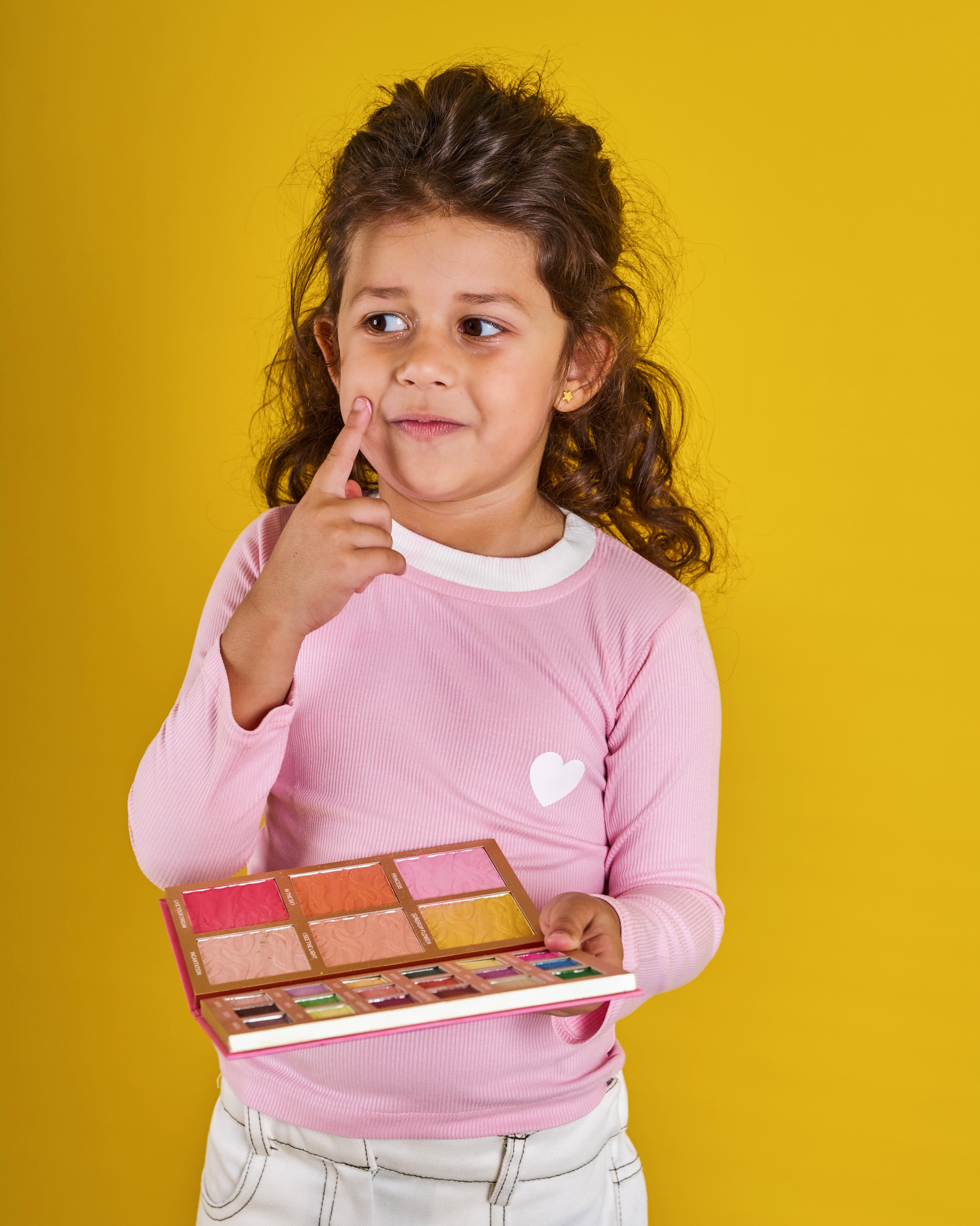 Kids The Pink Heart Rib Top