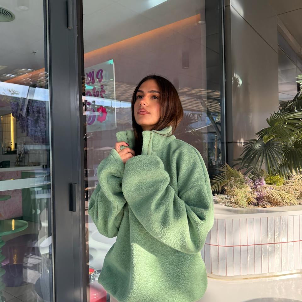 Cloud Zip Up Sweater