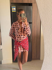 The Dotted Wrap Dress