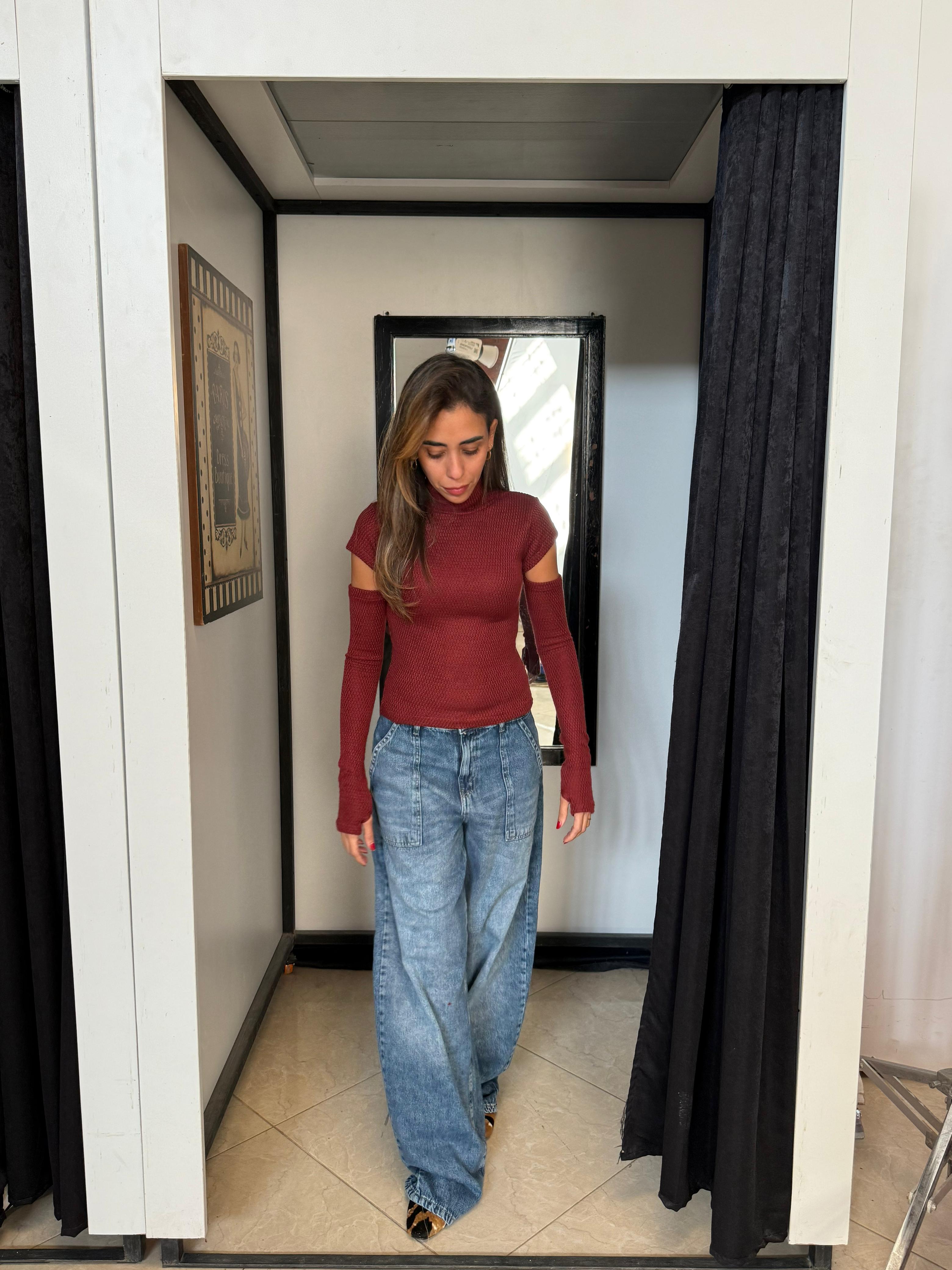 The Detached High Neck Top