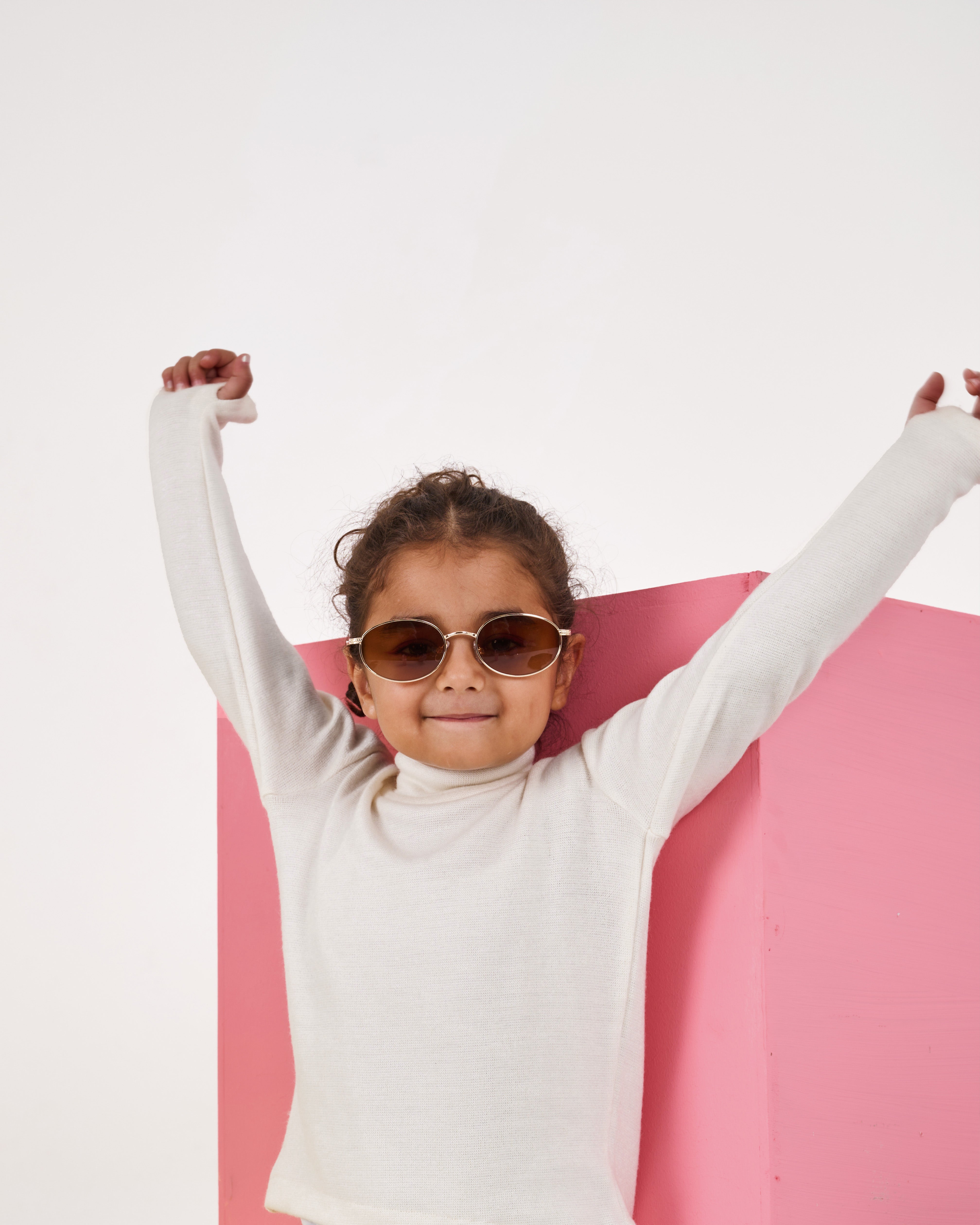 Kids High Neck White