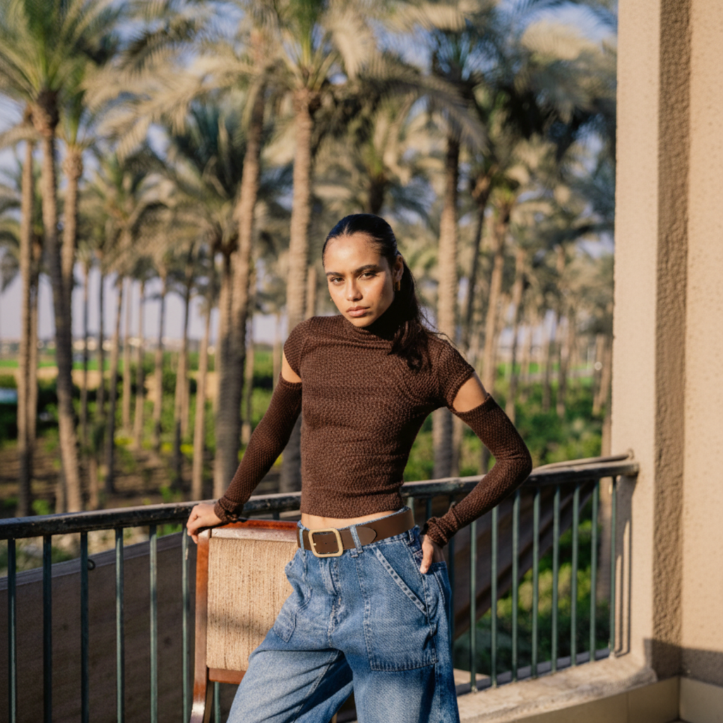 The Detached High Neck Top