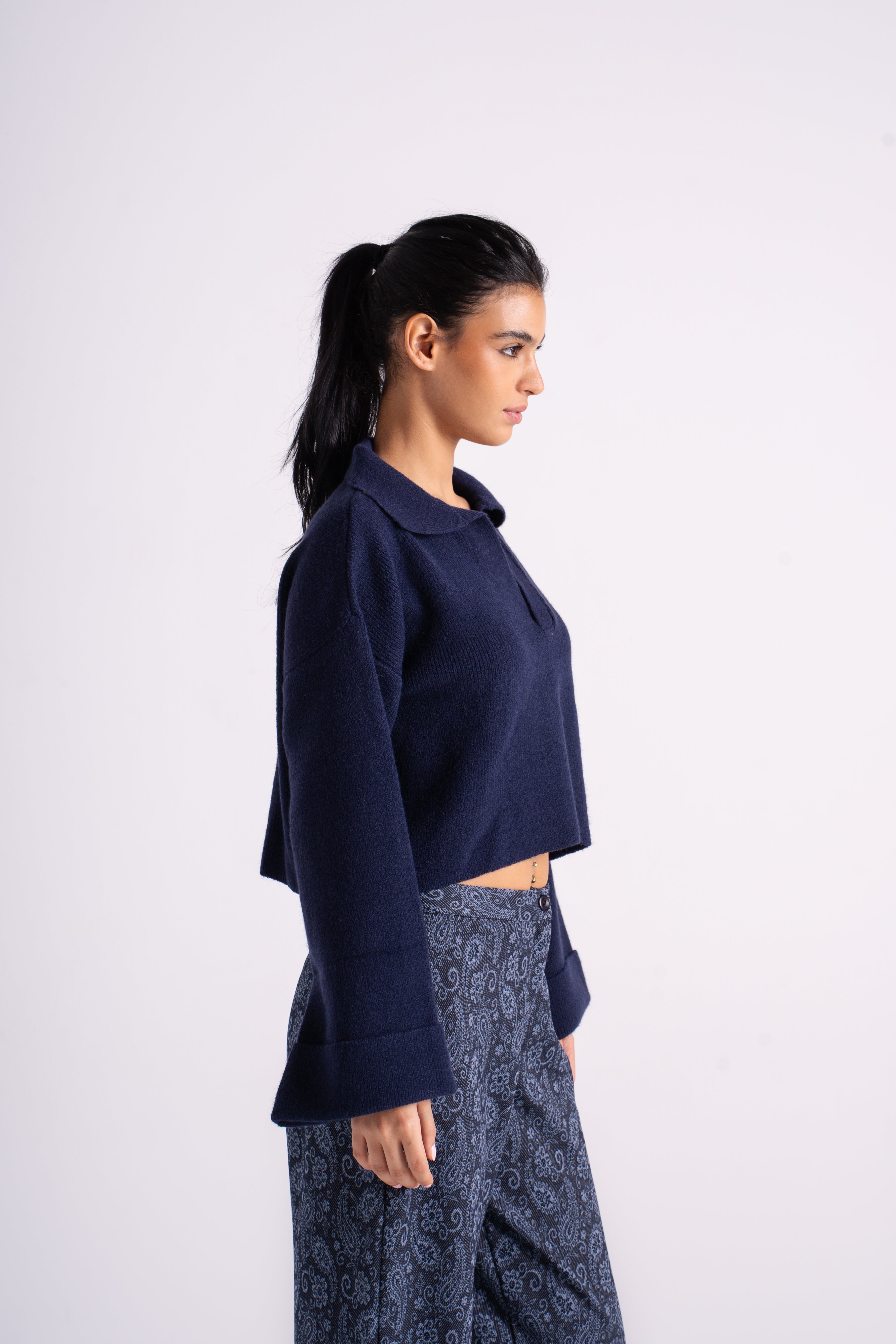 The Knitted Polo Sweater