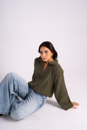 The Knitted Polo Sweater