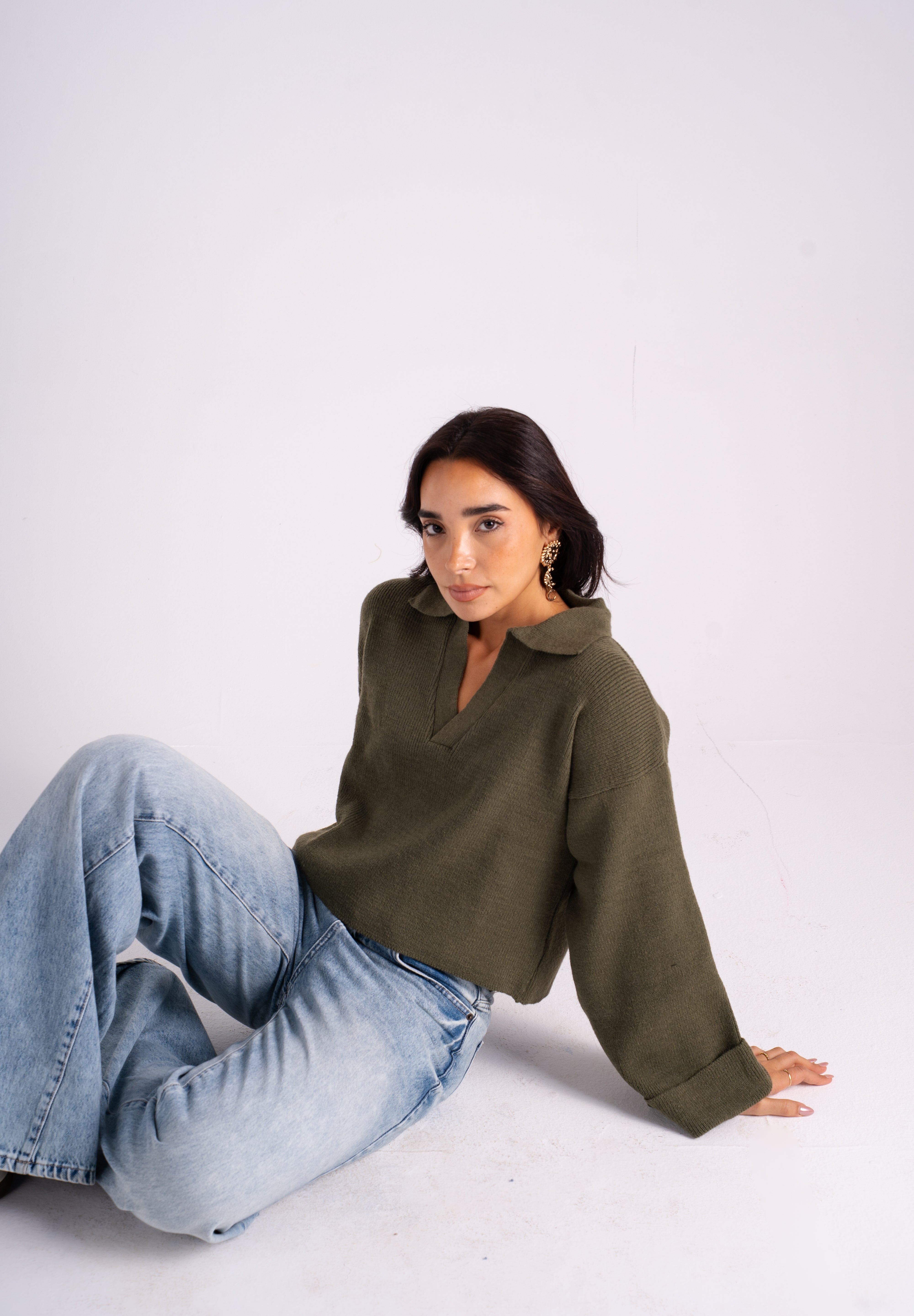 The Knitted Polo Sweater