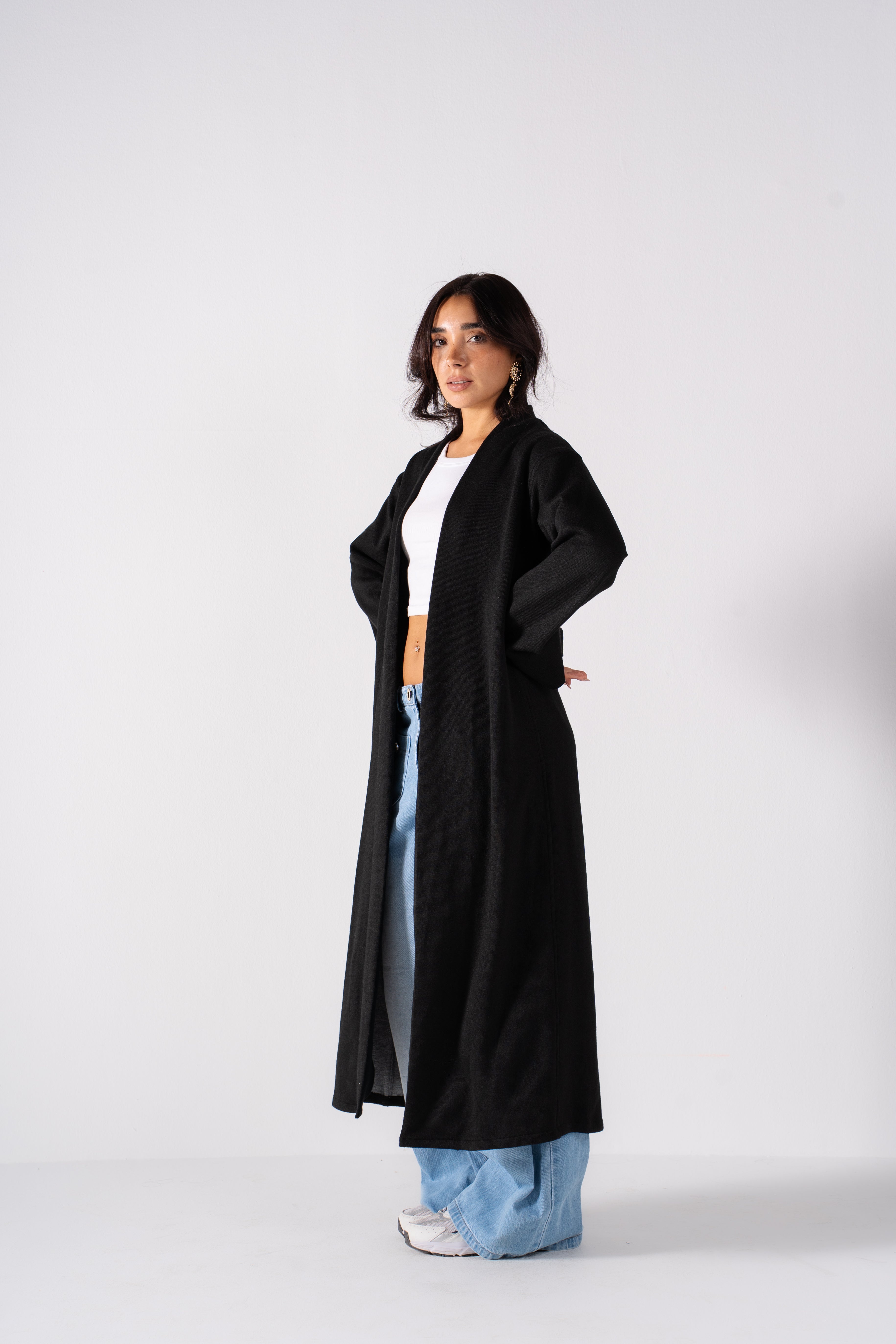 The Double Faced Cardigan Black